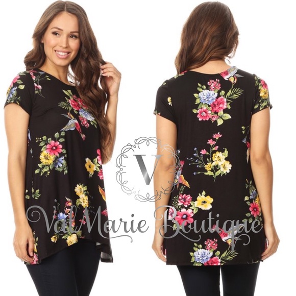 Birds of paradise Tunic top - Picture 2 of 2